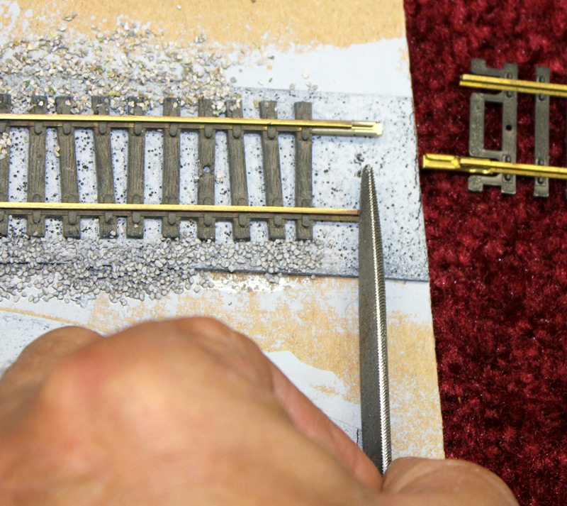 Soldering track joints